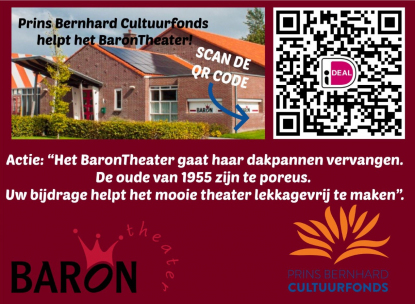 Prins Bernhard Cultuurfonds helpt het BaronTheater